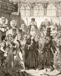 Illustration nach George Cruikshank für das Gedicht 